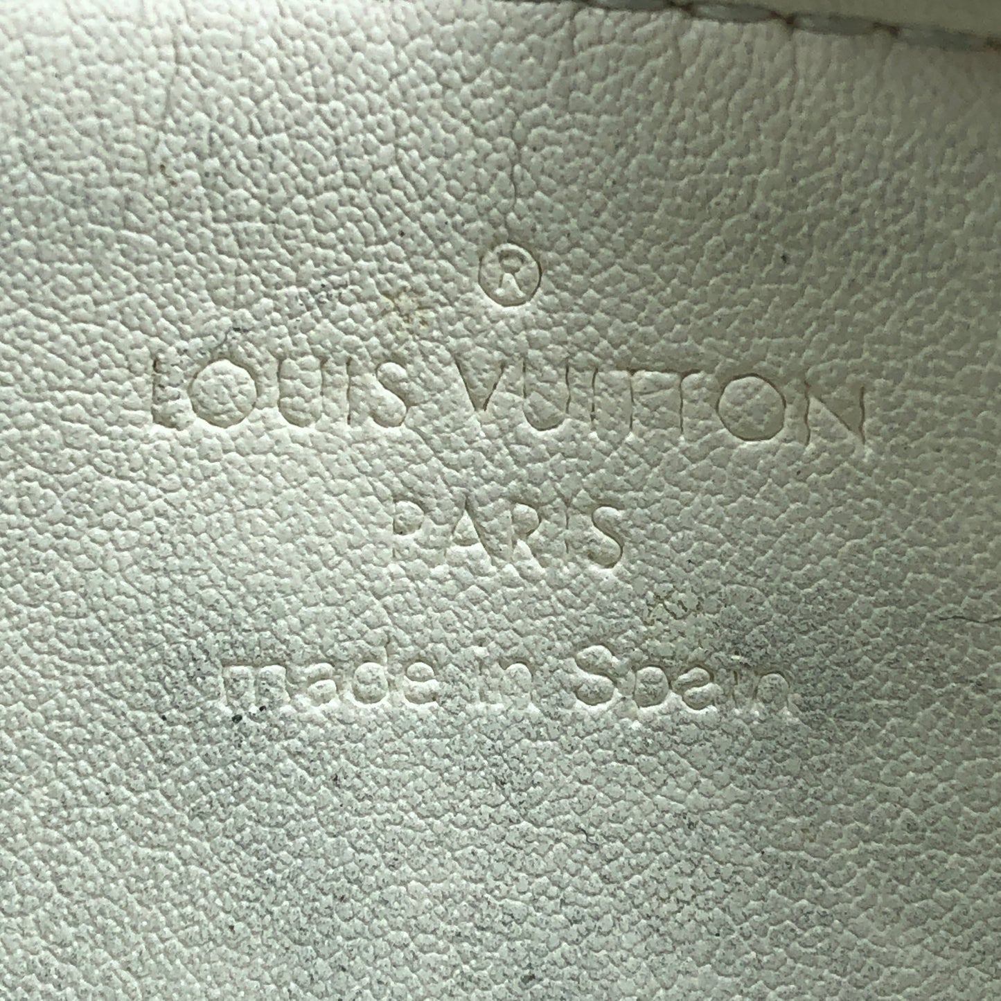 Louis Vuitton Monogram Vernis Patent Leather Zip Card Coin Pouch Cream