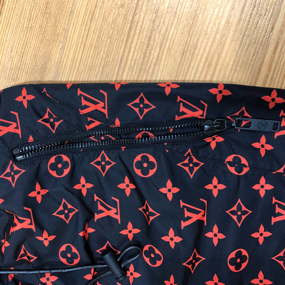 Louis Vuitton black & red LV monogram Jogger Pants size 38