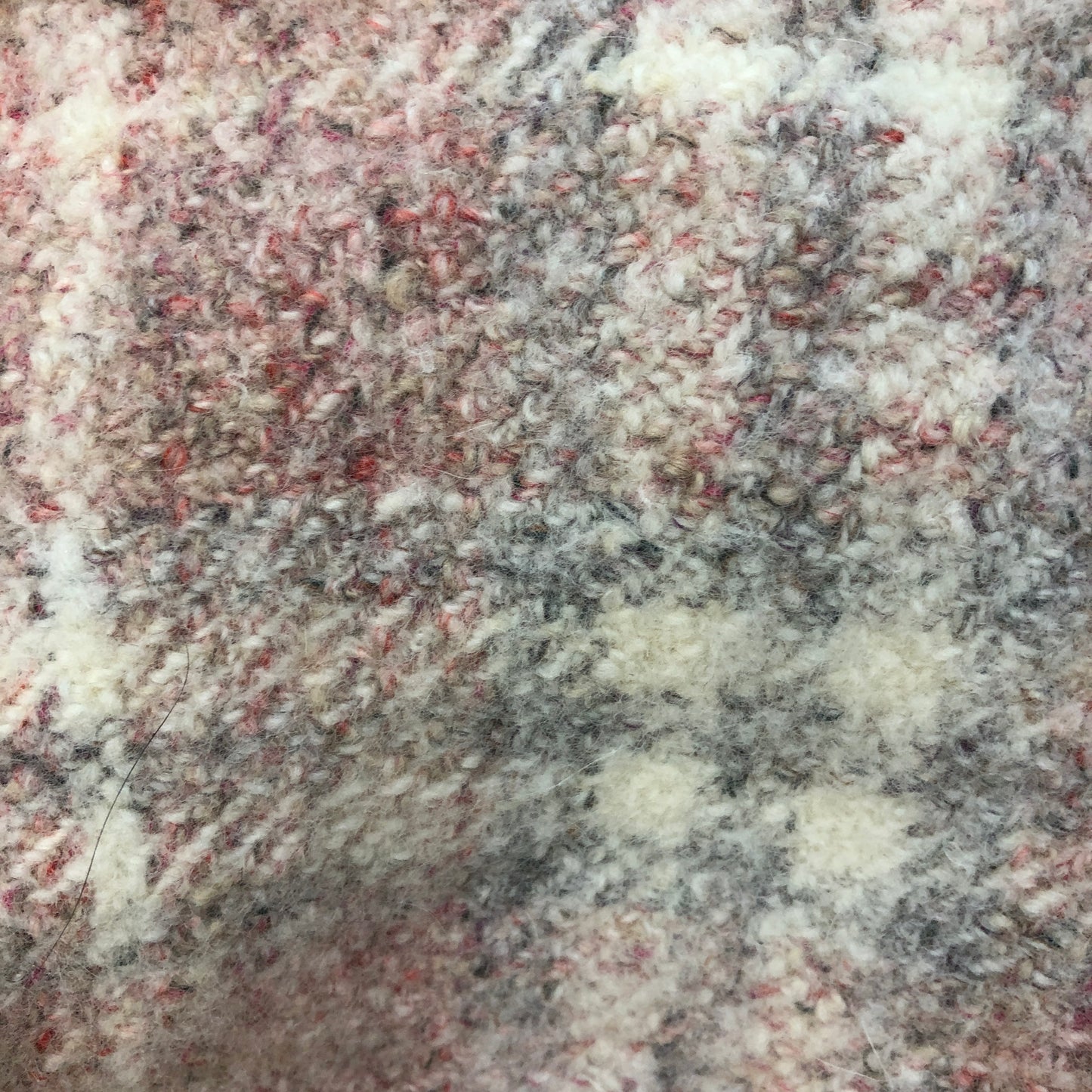 Burberry Vintage Check Wool Pom-pom Scarf Pink/White/Black