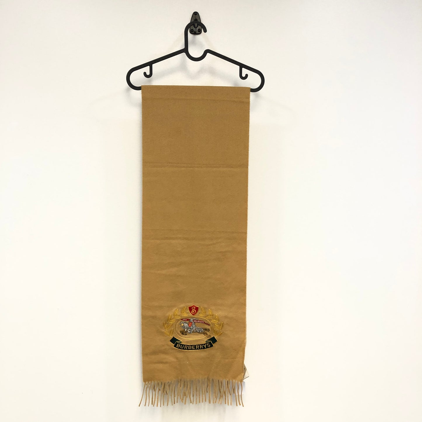 Burberry Beige Cashmere Fringe Scarf 65*12inches