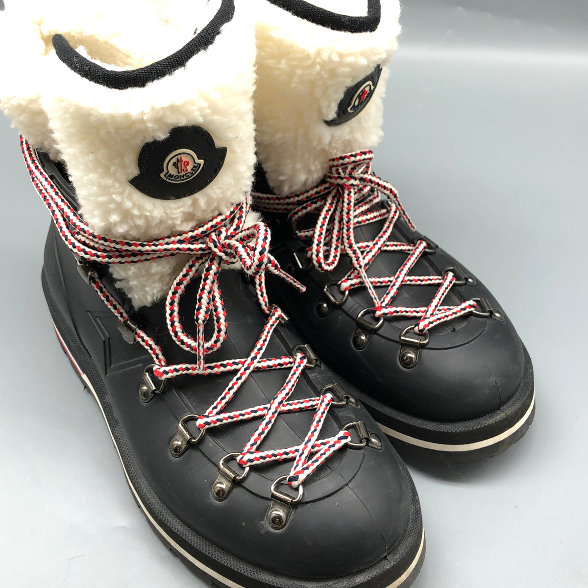 Moncler Women Shearling Lined Winter Boots Size 36