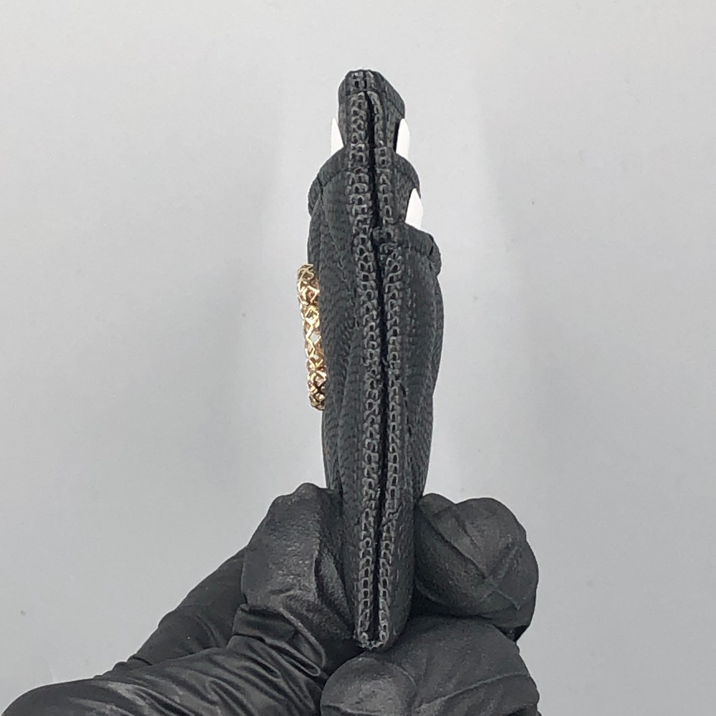 Chanel NWT Black Quilted Caviar Leather Card Holder