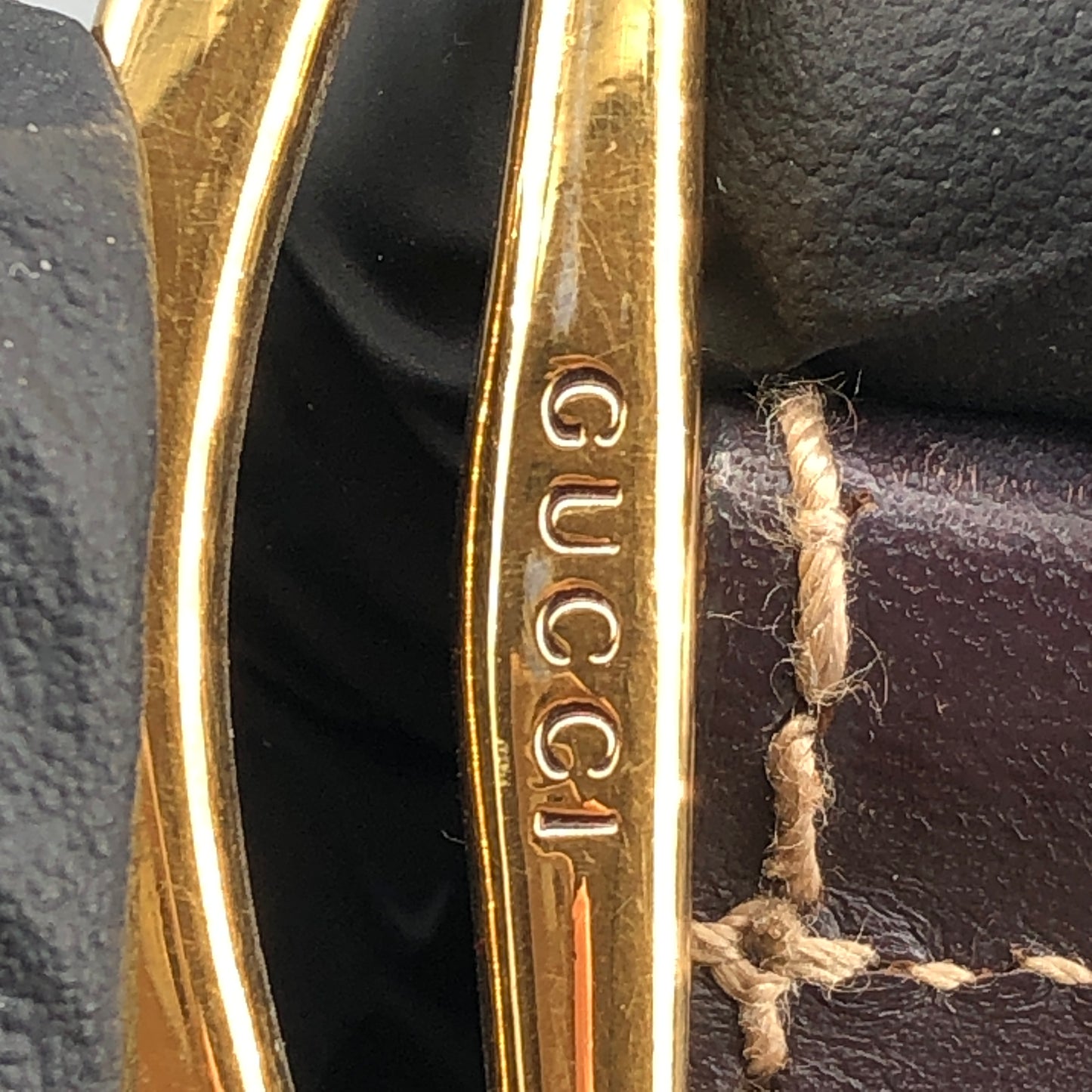 Gucci Beige GG Supreme Canvas Gold Buckle Belt Size 85cm