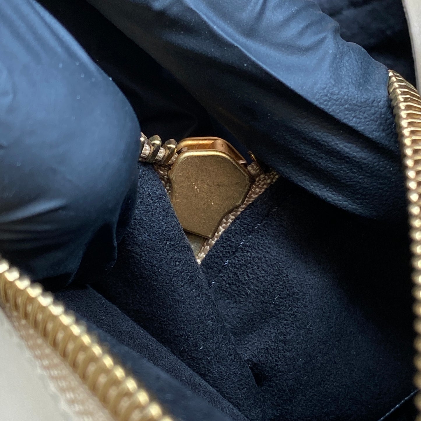 Burberry Beige Leather Top Handle Crossbody Bag