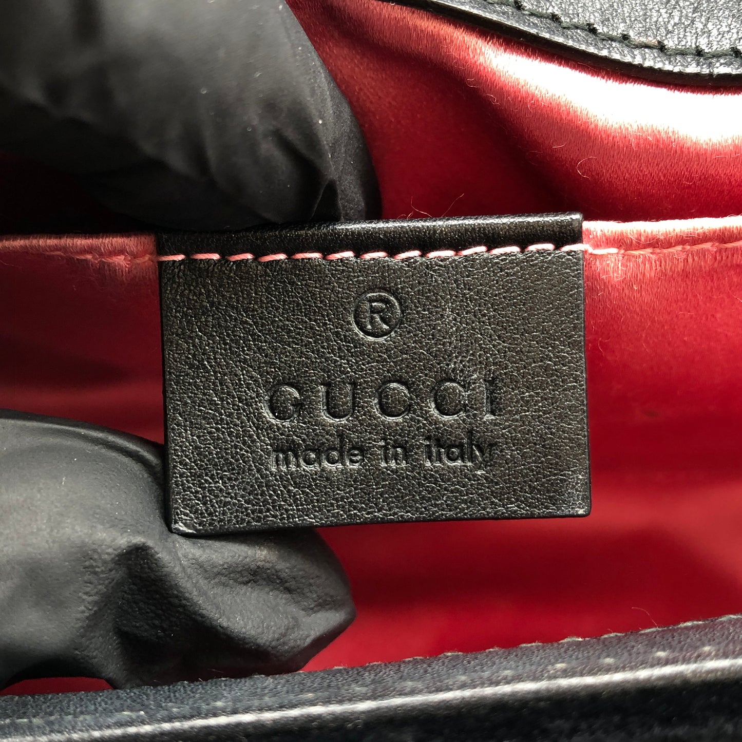 Gucci GG Marmont Velvet Shoulder Bag Black