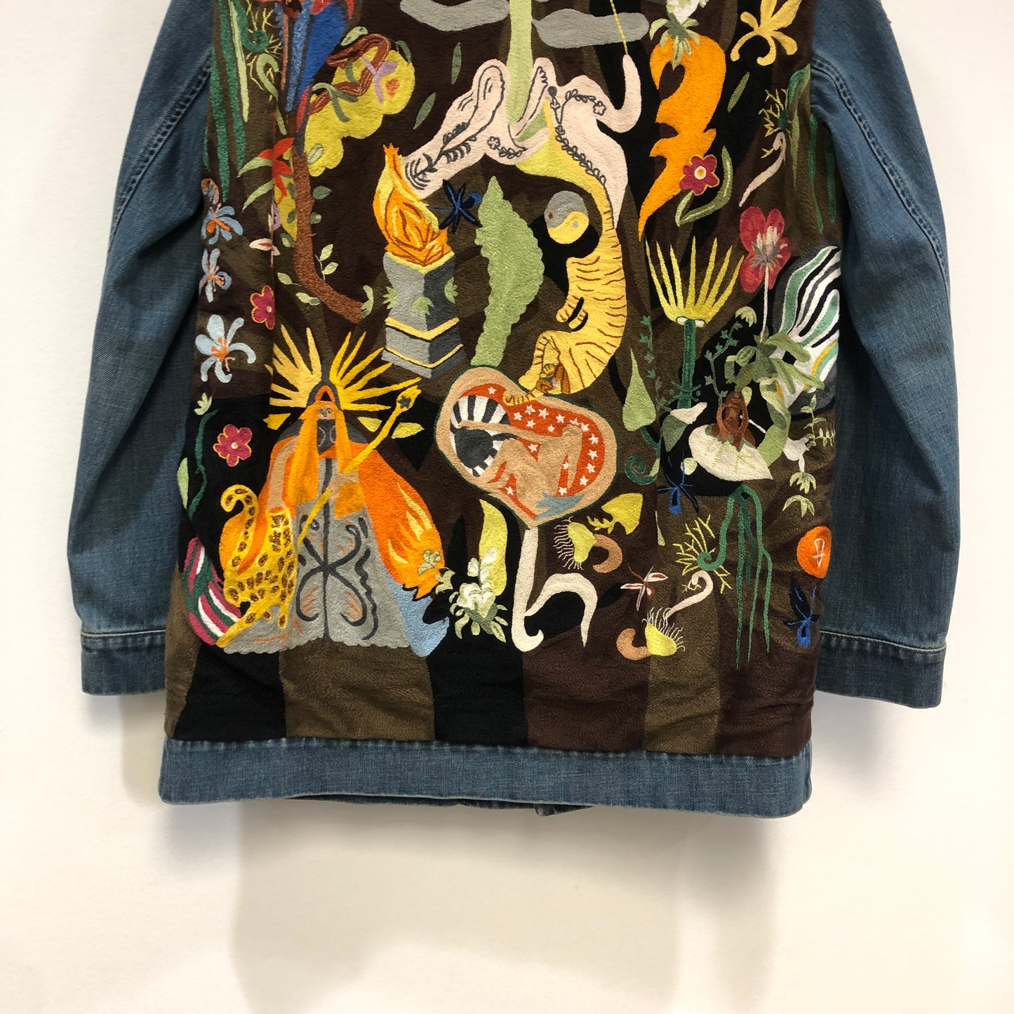 Christian Dior Multicolor Embroidered Denim Jacket 34