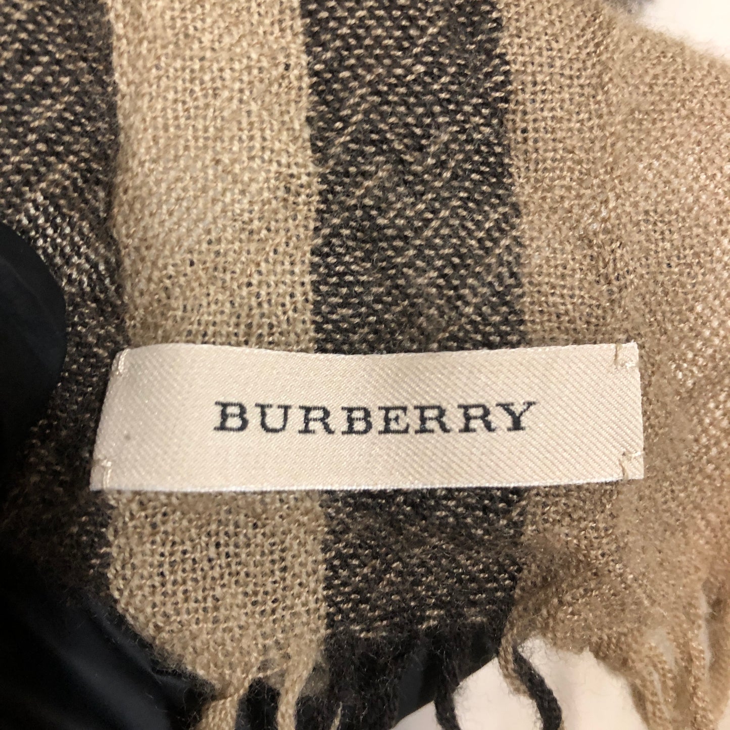 Burberry Classic Vintage Check Wool Scarf Brown/Black