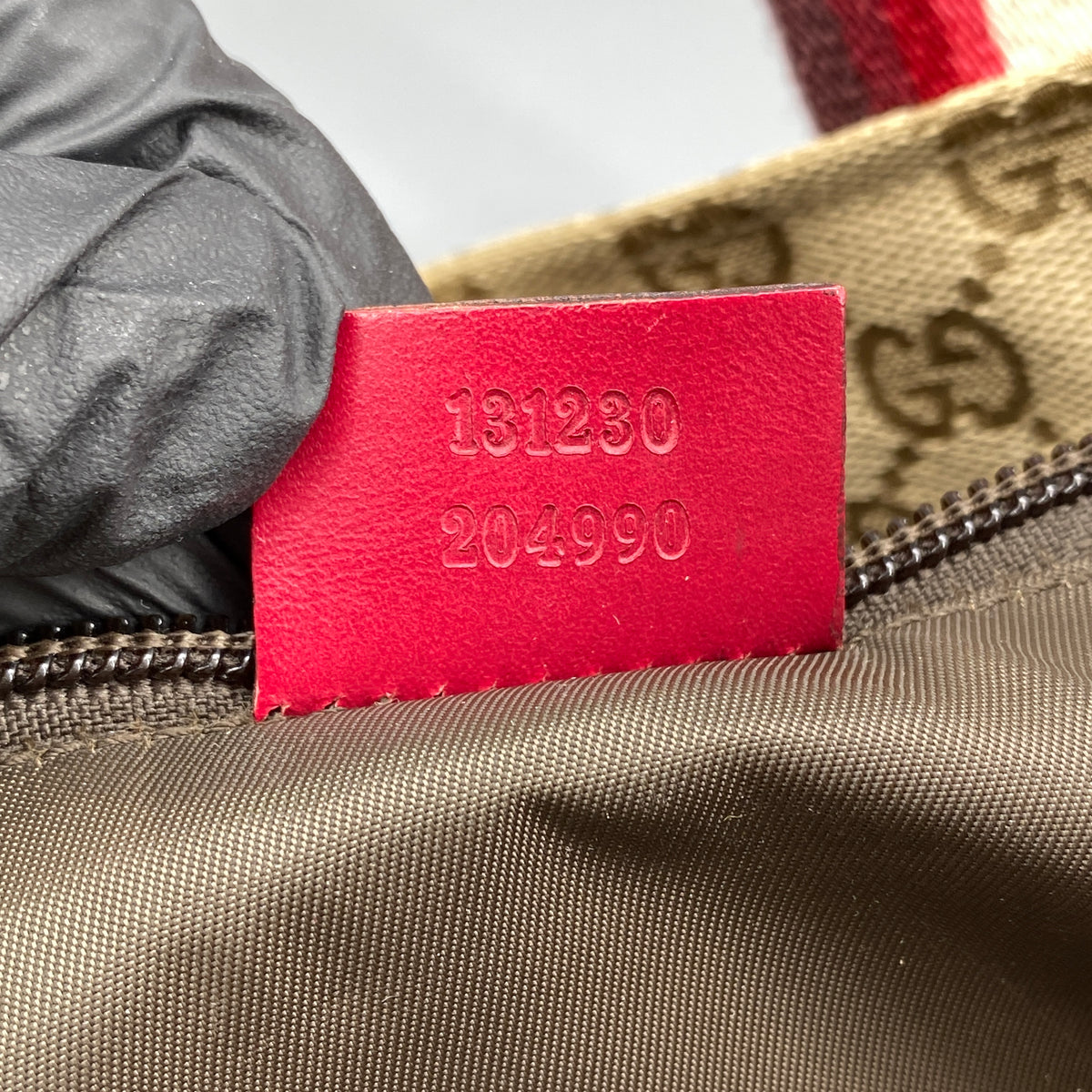 Gucci Beige GG Supreme Canvas  Sherry Line Tote Bag