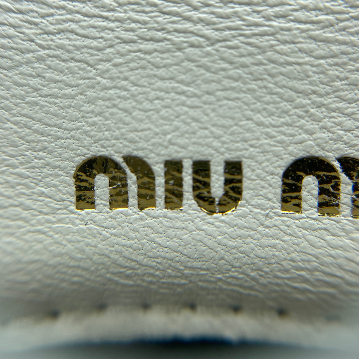 Miu Miu Confidential Matelassé  Crossbody Bag White Leather