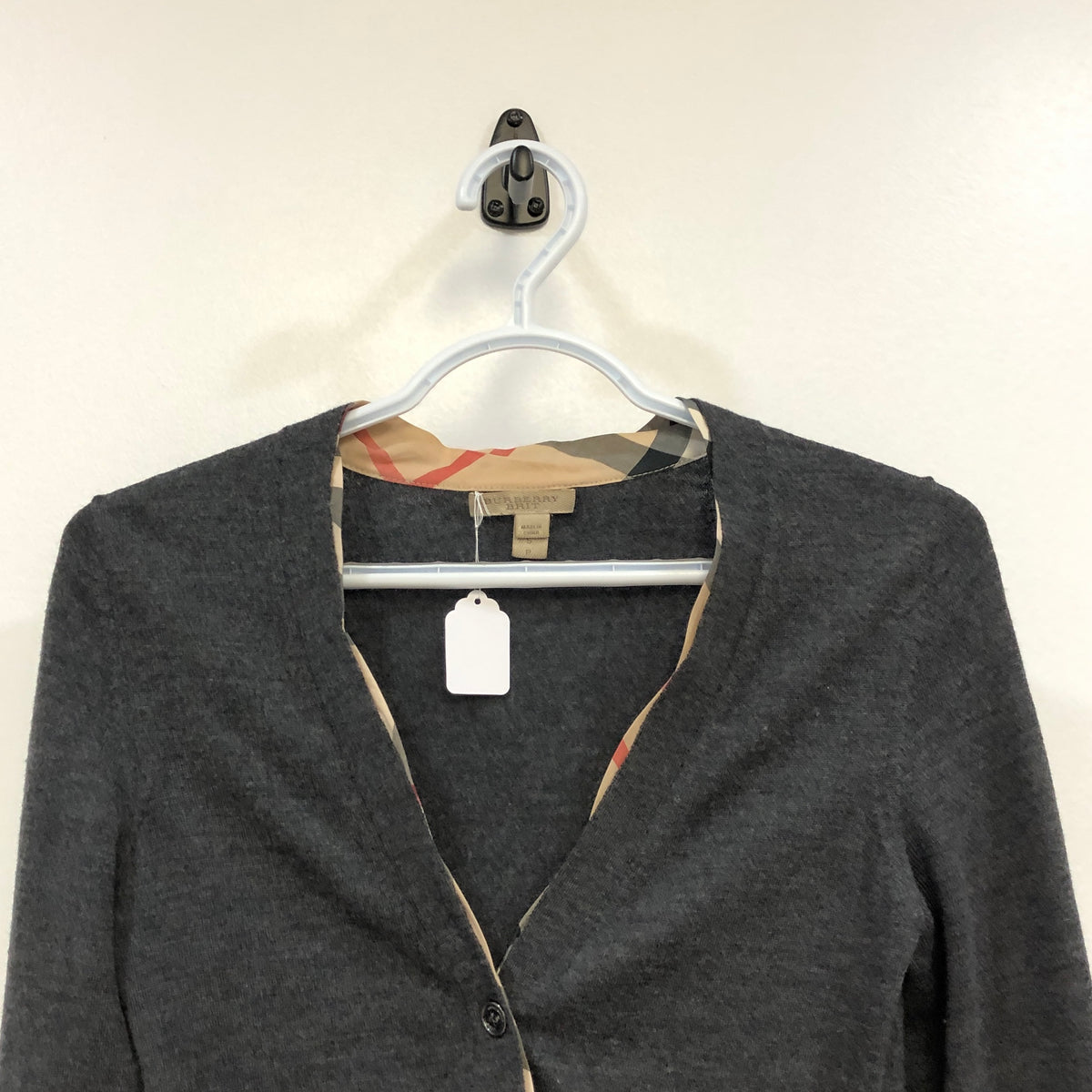 Burberry Deep Grey Cardigan Size S