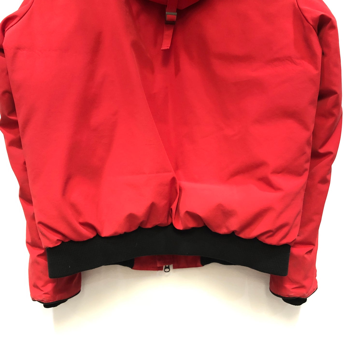 Canada Goose Red Fur Trim Hooded Bomber Jacket Size XL
