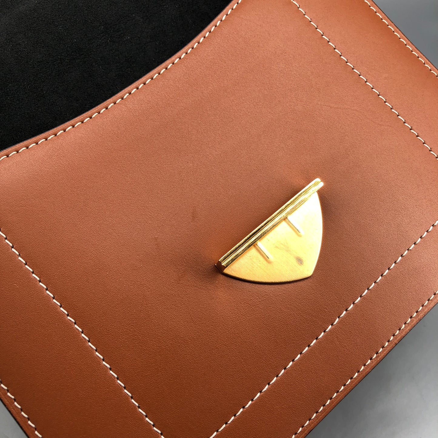 Louis Vuitton Monogram & Leather Biface Crossbody Bag Brown