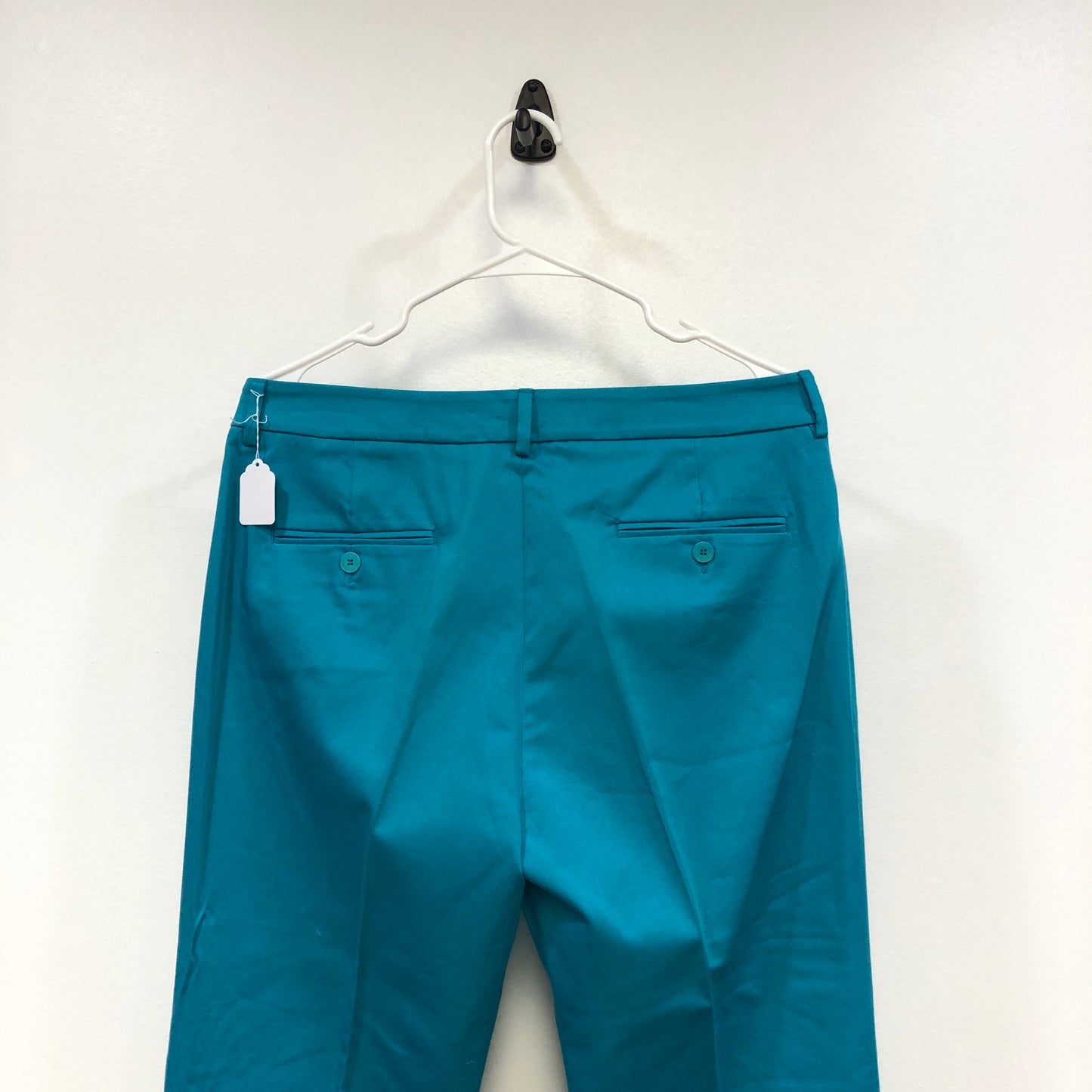 Max Mara Weekend Turquoise Slim‑Leg Trousers US 12
