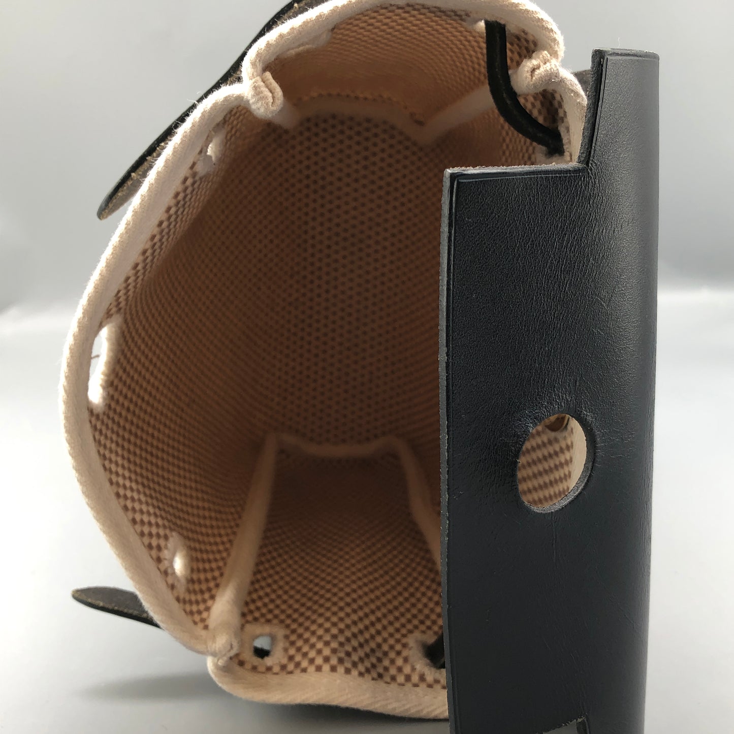 Hermes Herbag Mini (TPM) Cream/Black Canvas Leather Bag