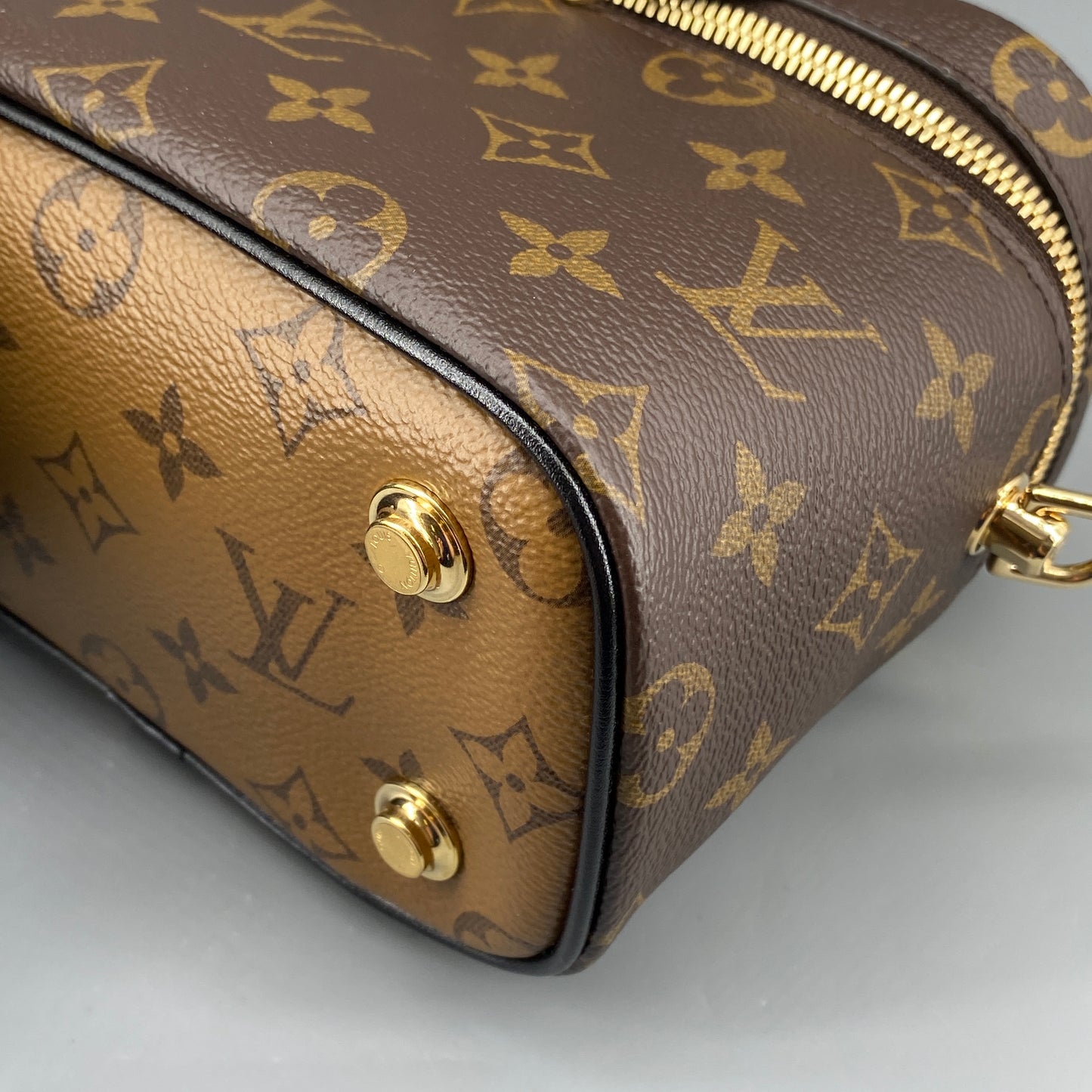 Louis Vuitton Monogram Vanity PM Brown Top Handle Bag