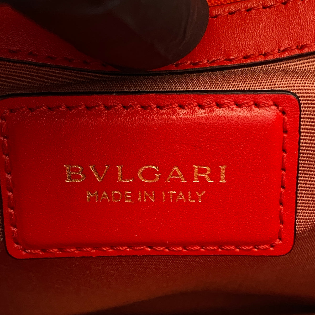 Bvlgari Serpenti Forever Shoulder Bag Red Leather