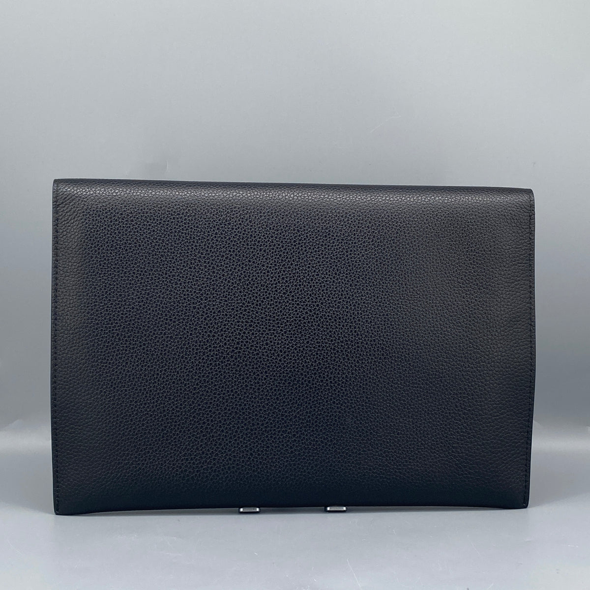Alexander McQueen Black Leather Clutch Bag