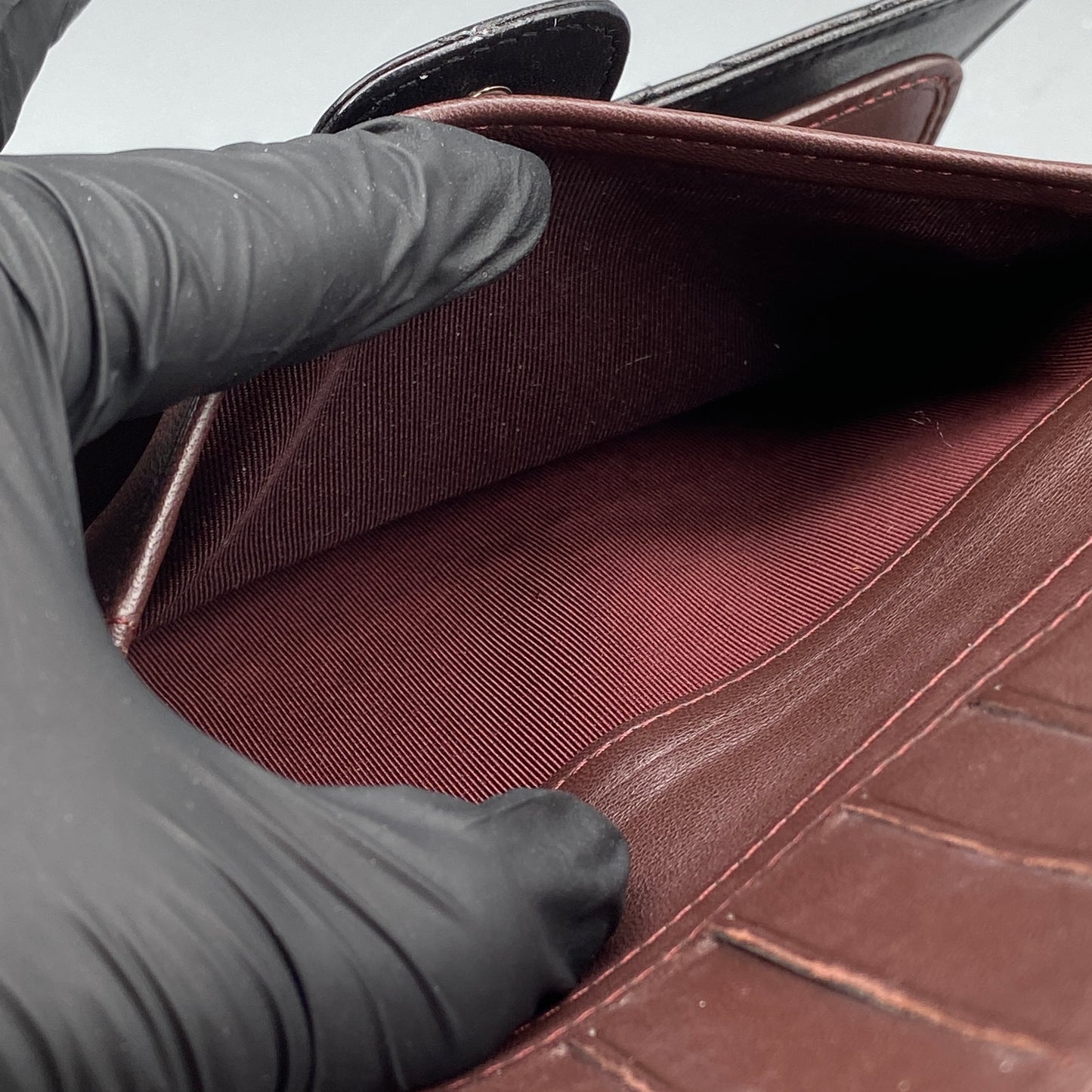 Chanel Black Quilted Lambskin Classic Flap Long Wallet