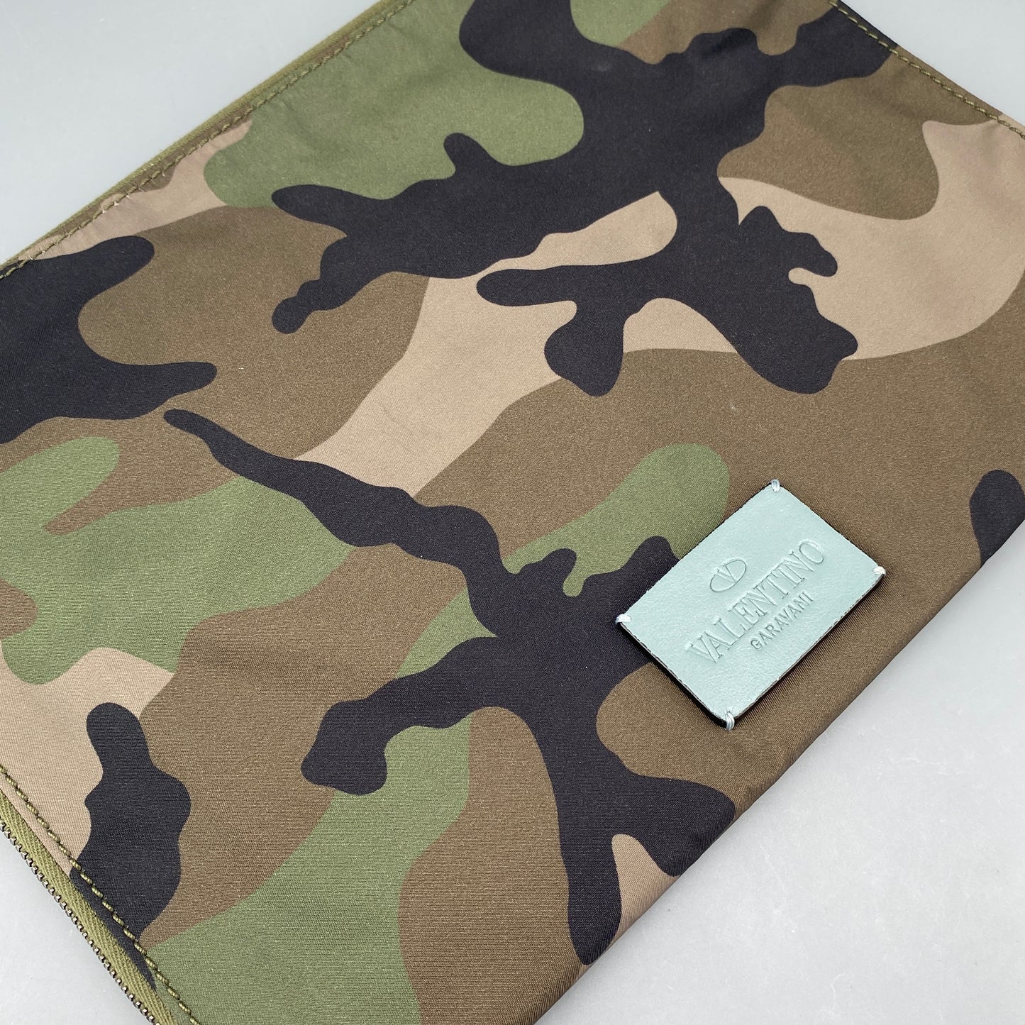 Valentino Camo Clutch Pouch Bag