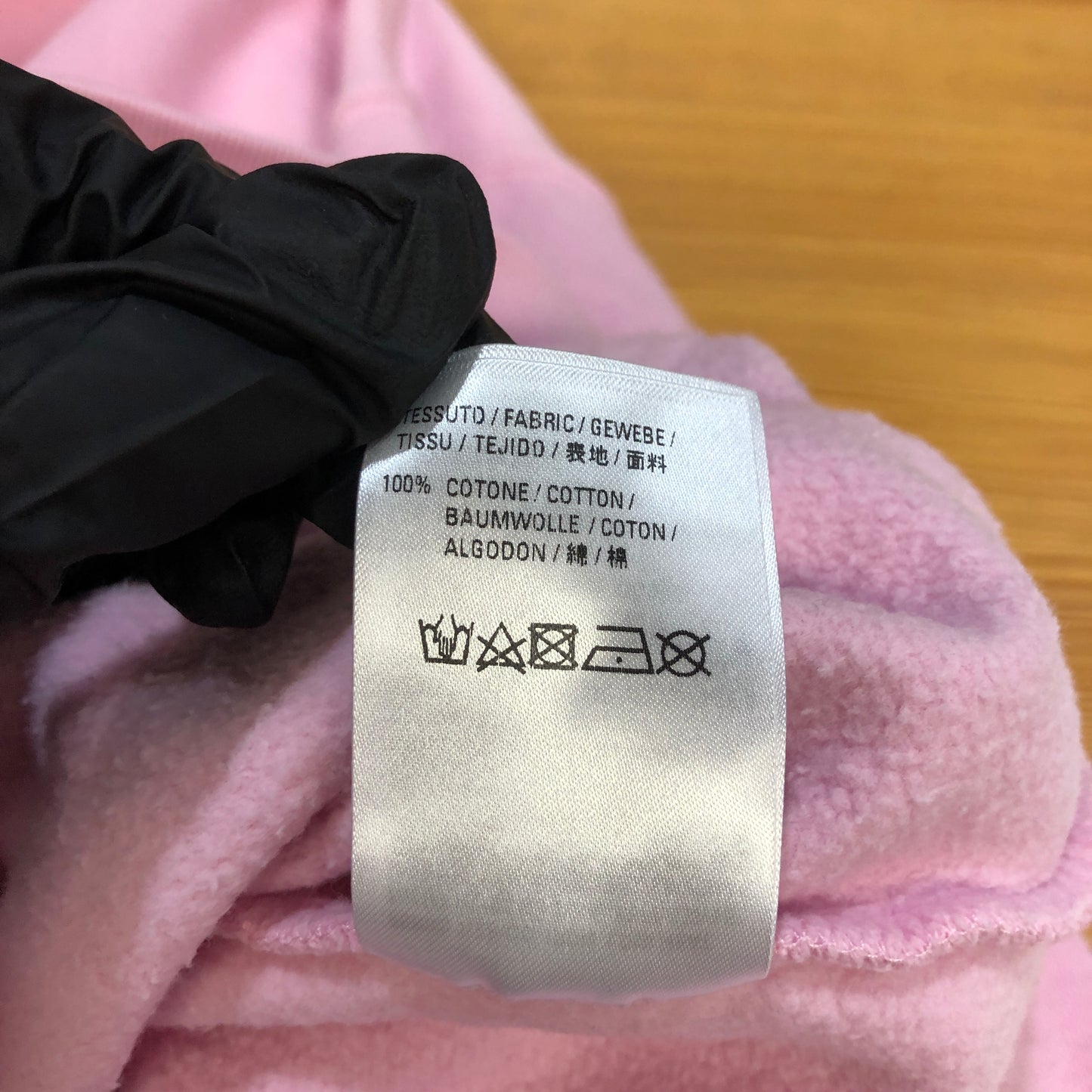Balenciaga Embroidered Logo Oversized Hoodie Size XS Pink