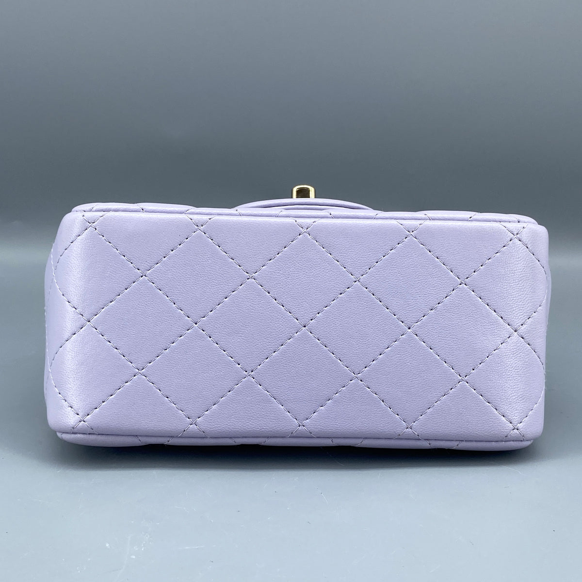 Chanel Classic Quilted Flap Mini Bag Lavendar Lambskin Leather