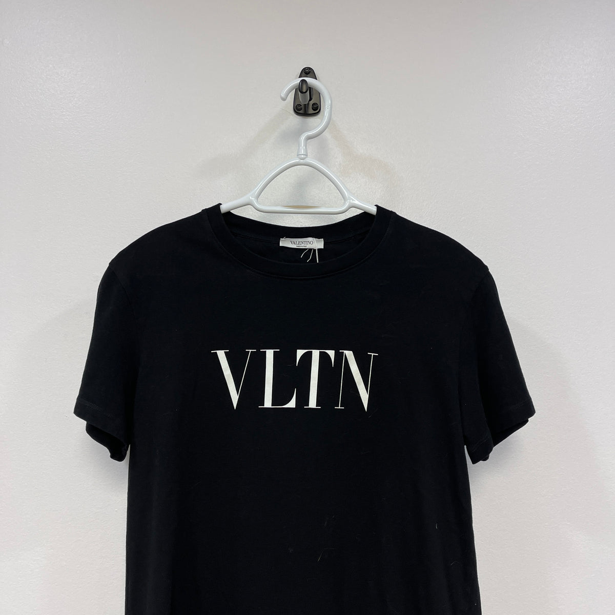 Valentino Black VLTN Logo Short Sleeve T-Shirt Size XS