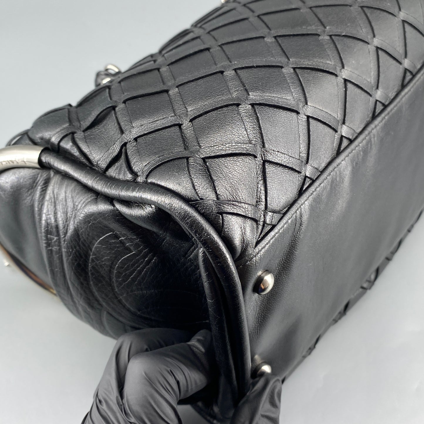 Chanel Black Quilted Leather Chain Shoulder Bag