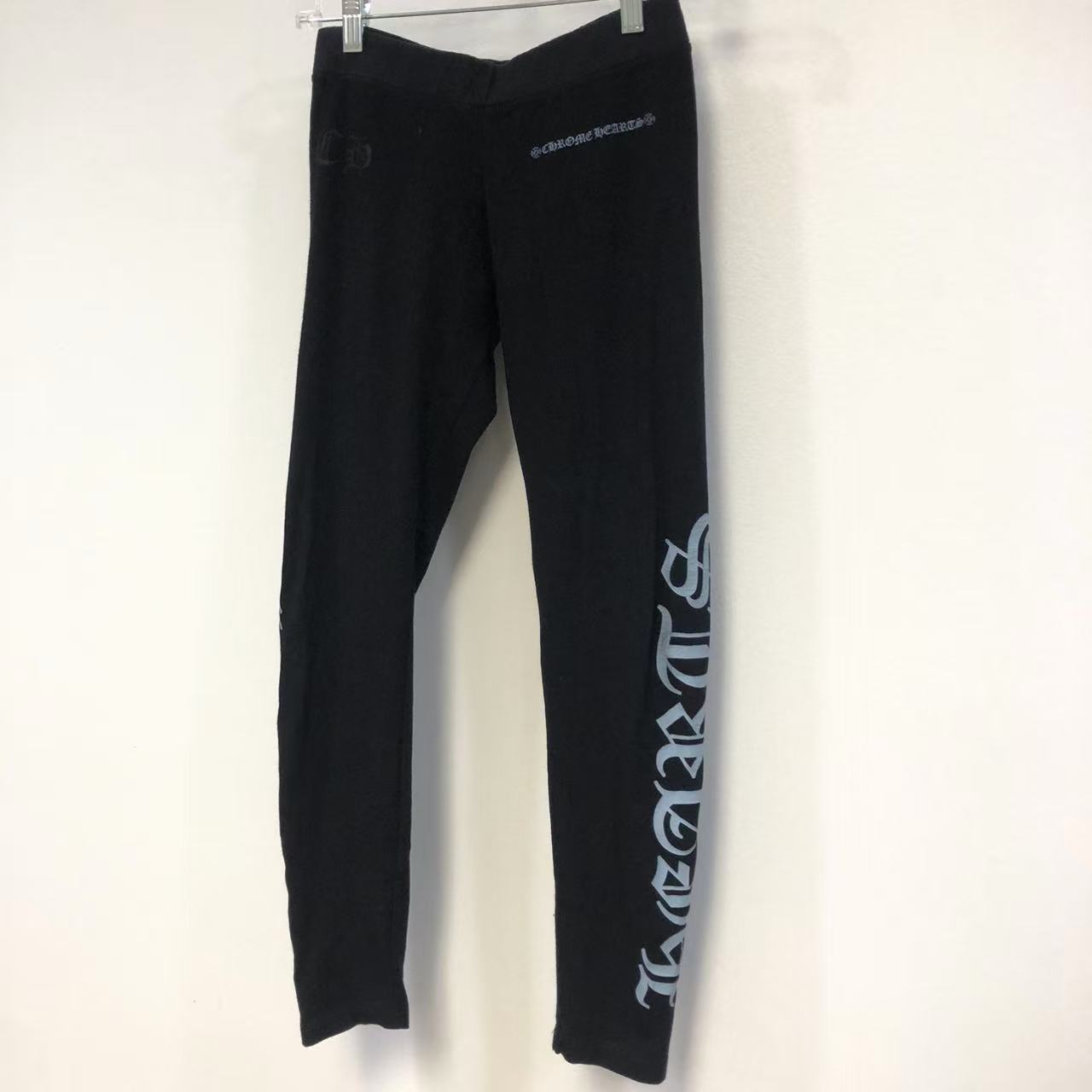 Chrome Hearts Script Logo Sweatpants with Blue Graphic Print