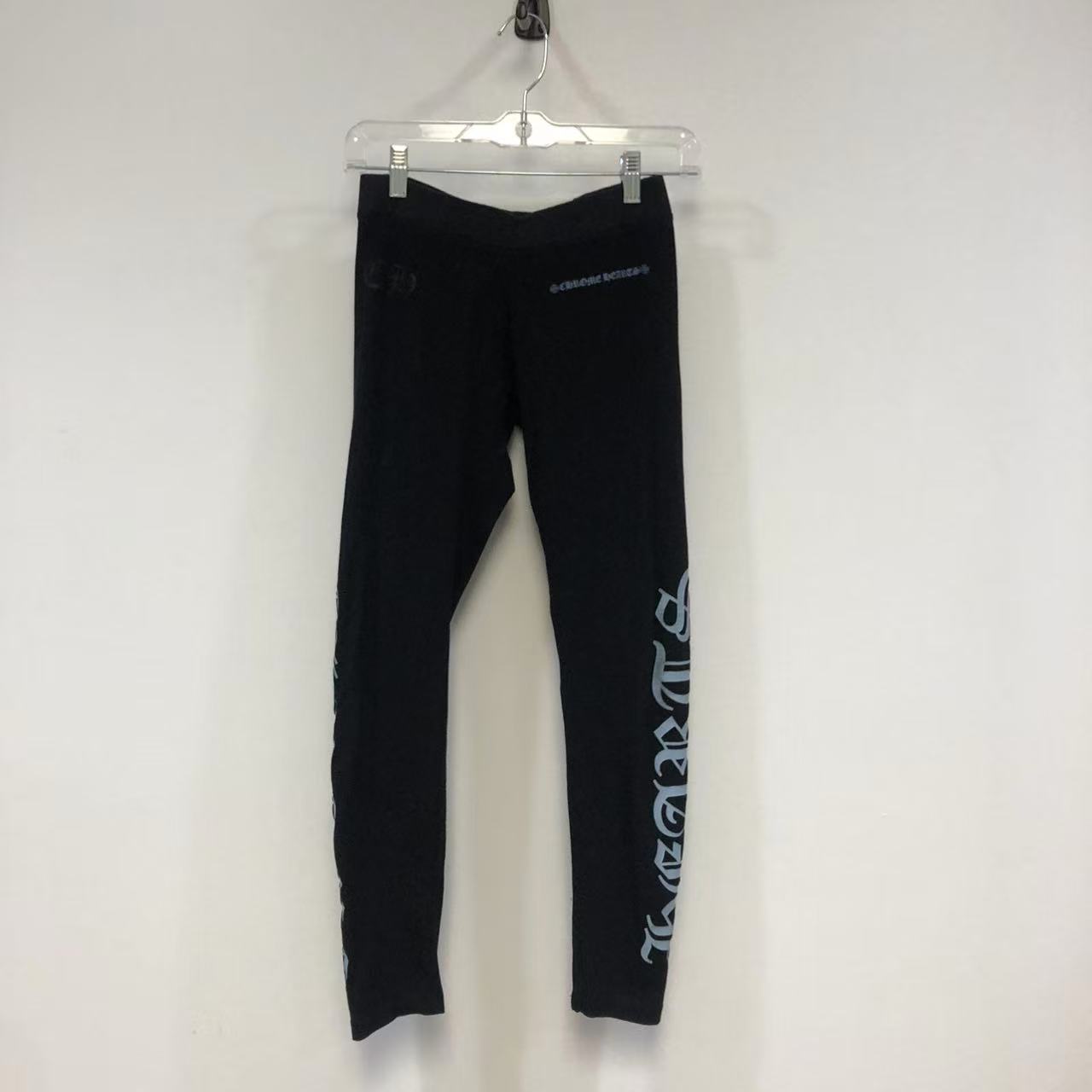 Chrome Hearts Script Logo Sweatpants with Blue Graphic Print