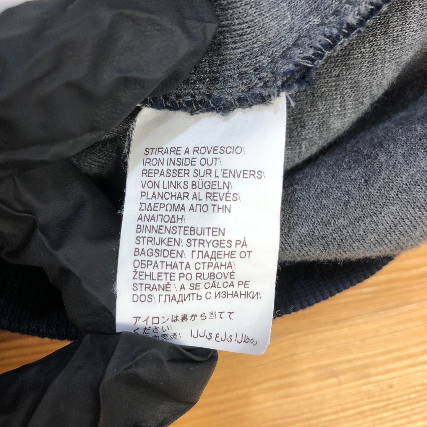 Brunello Cucinelli Grey & Navy Color-Block Zip-Up Hoodie Size S