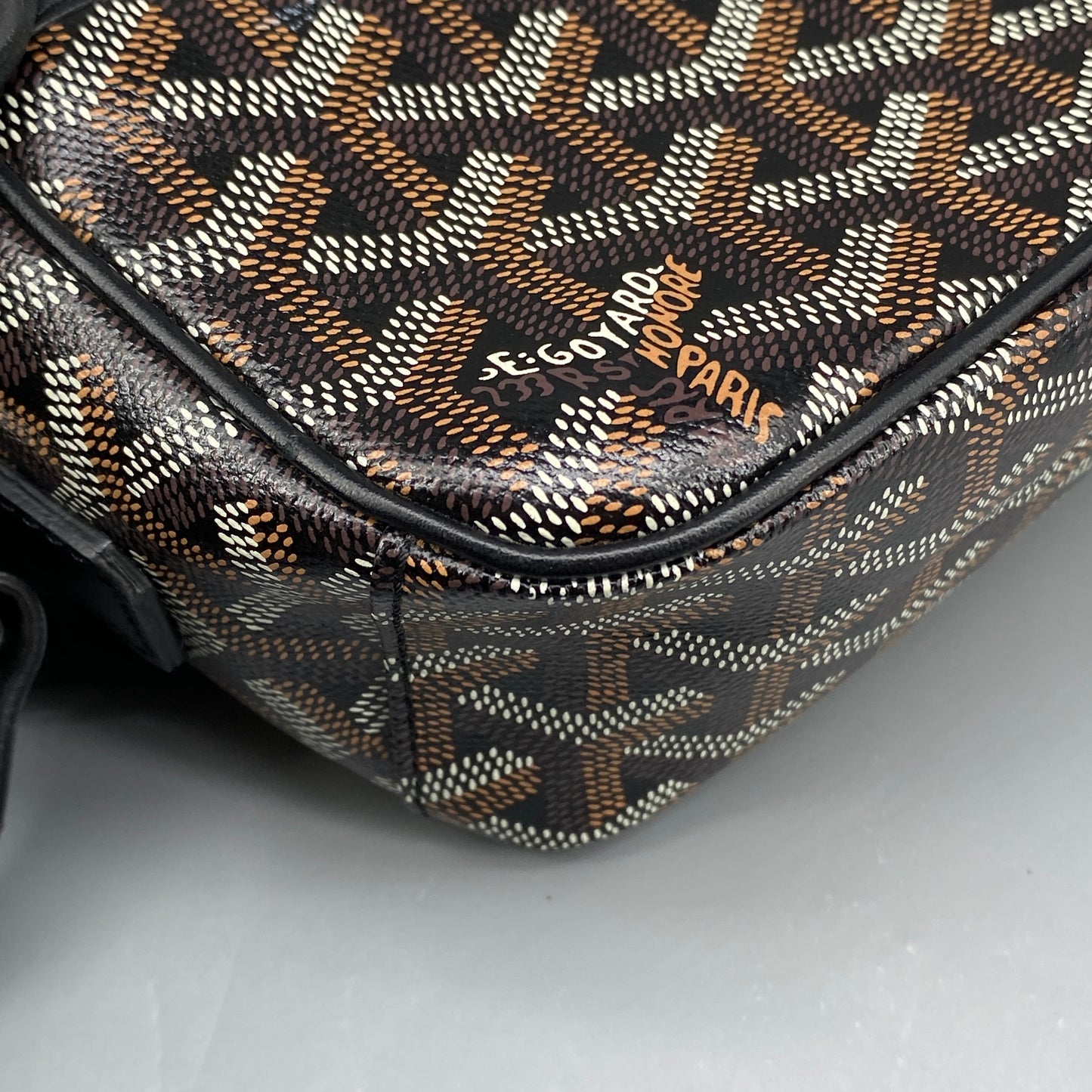 Goyard Cap Vert PM Black Monogram Crossbody Bag