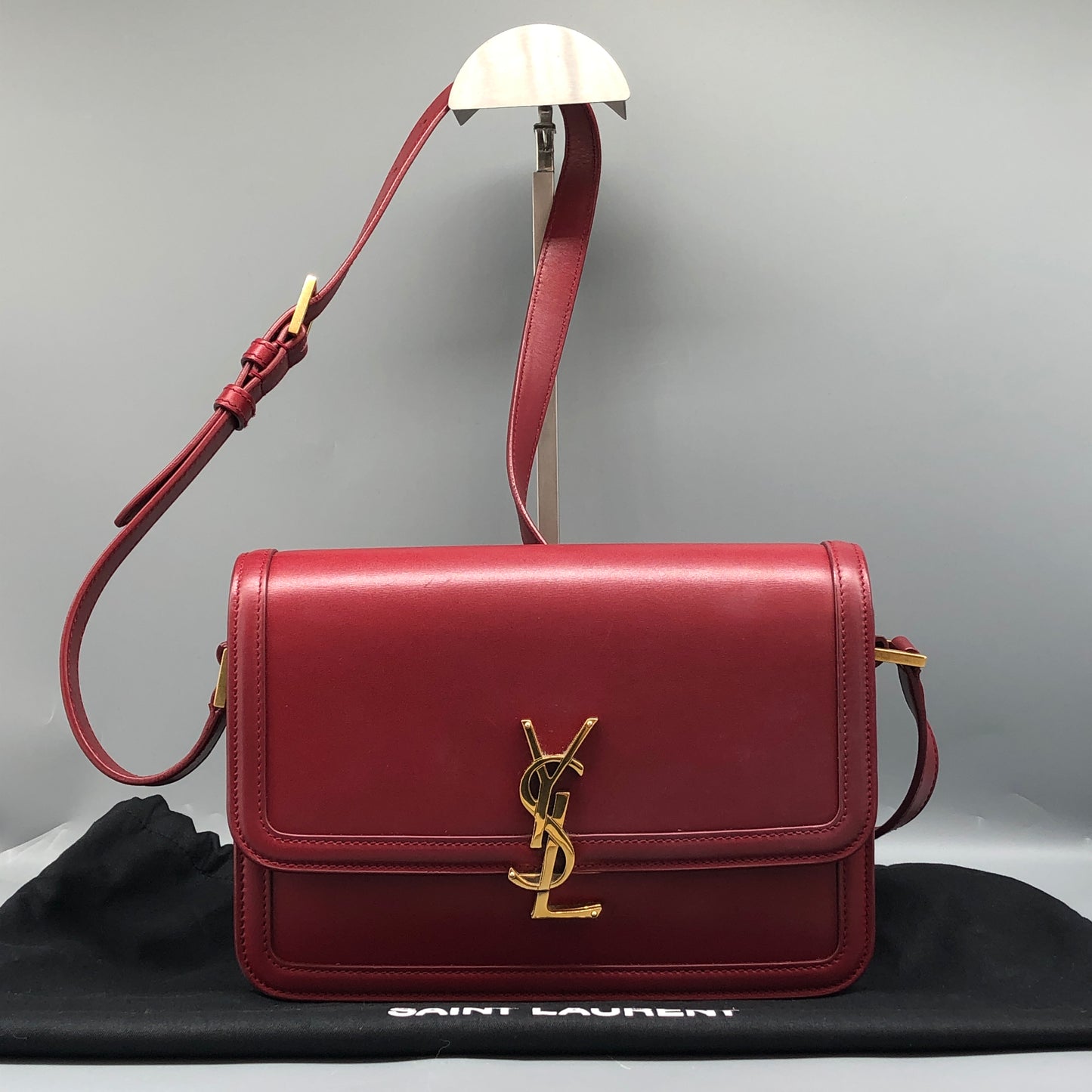 Saint Laurent Solferino Medium Shoulder Bag Red