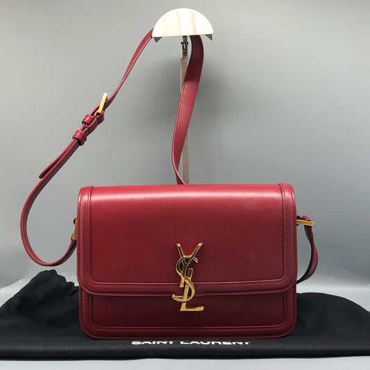 Saint Laurent Solferino Medium Shoulder Bag Red