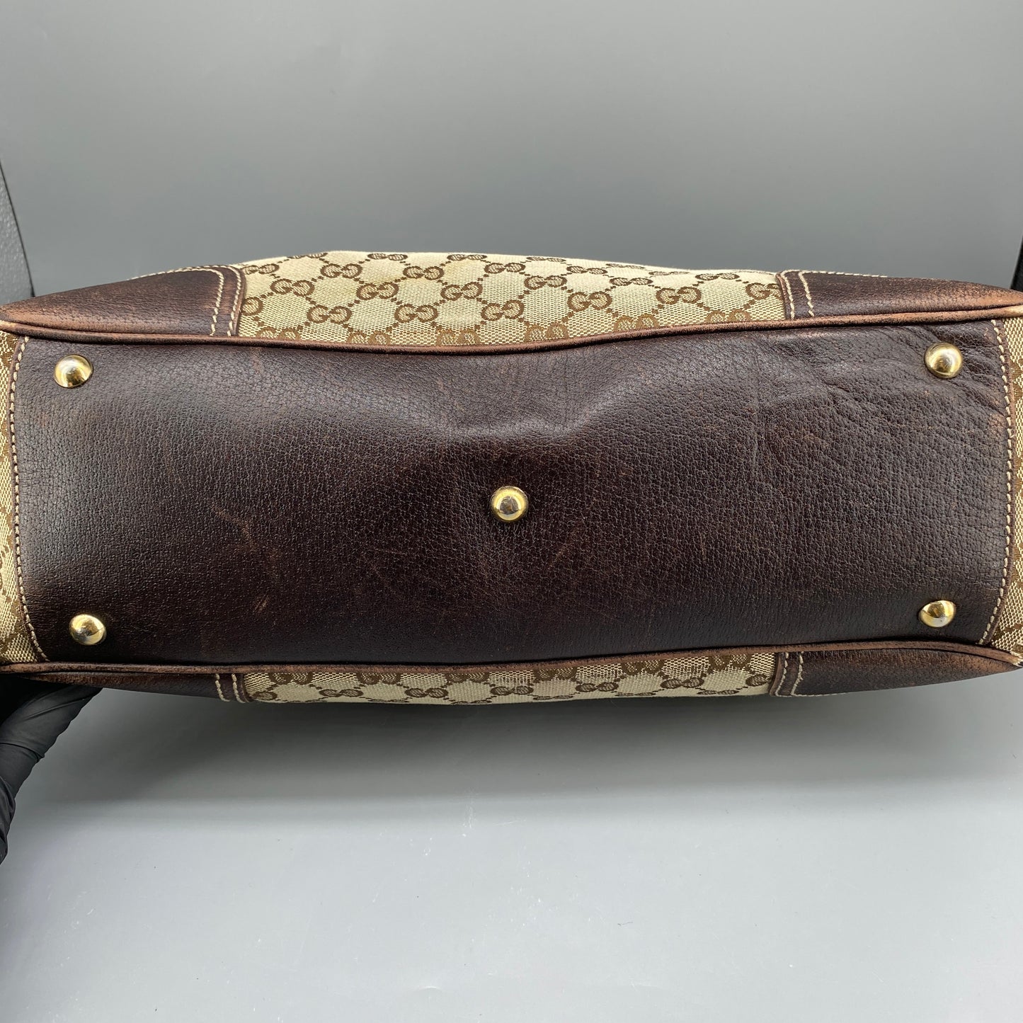 Gucci GG Canvas Handbag Beige/Brown