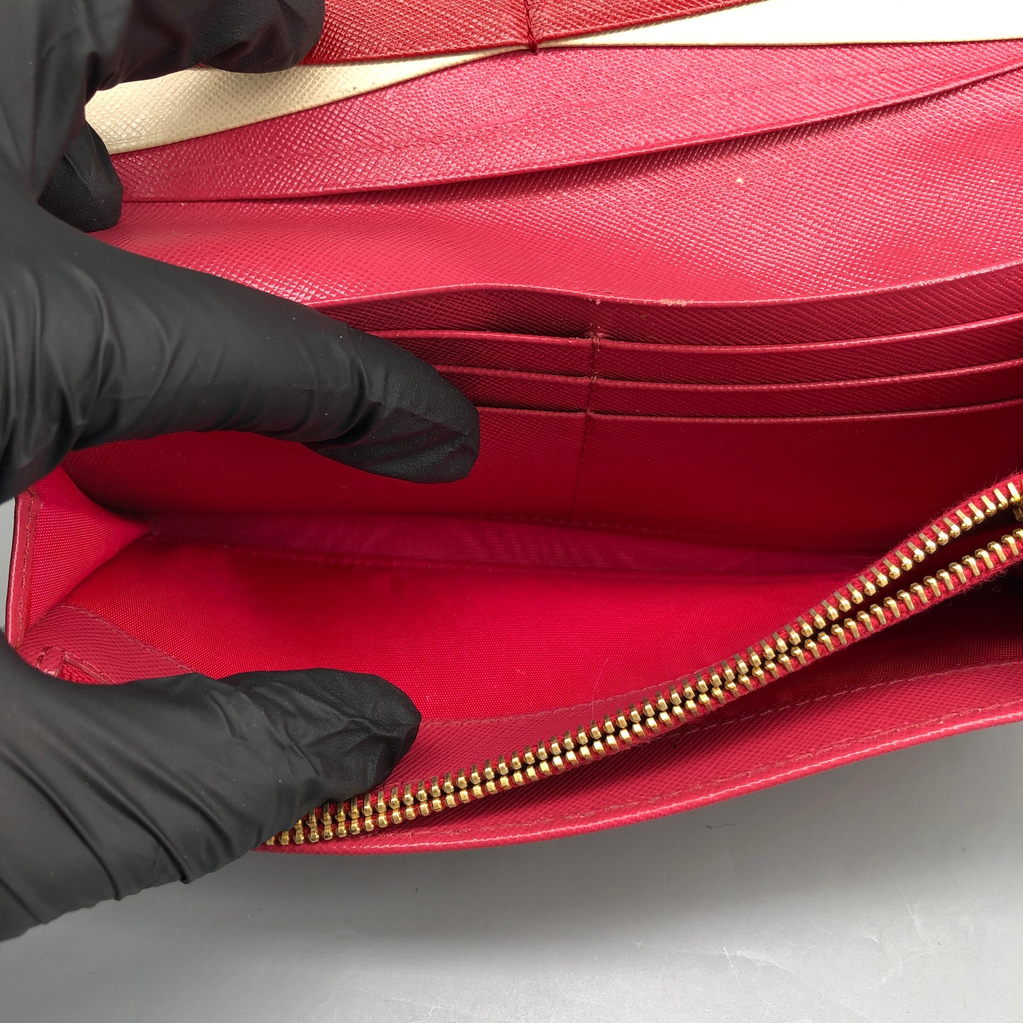Prada Hot Pink Saffiano Leather Long Wallet