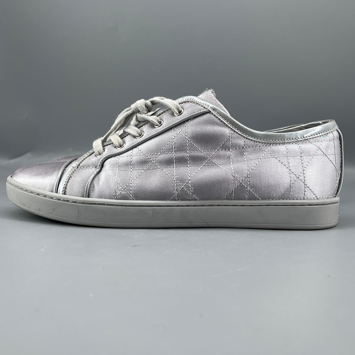 Christian Dior Silver Women Sneaker Shoes Size 37