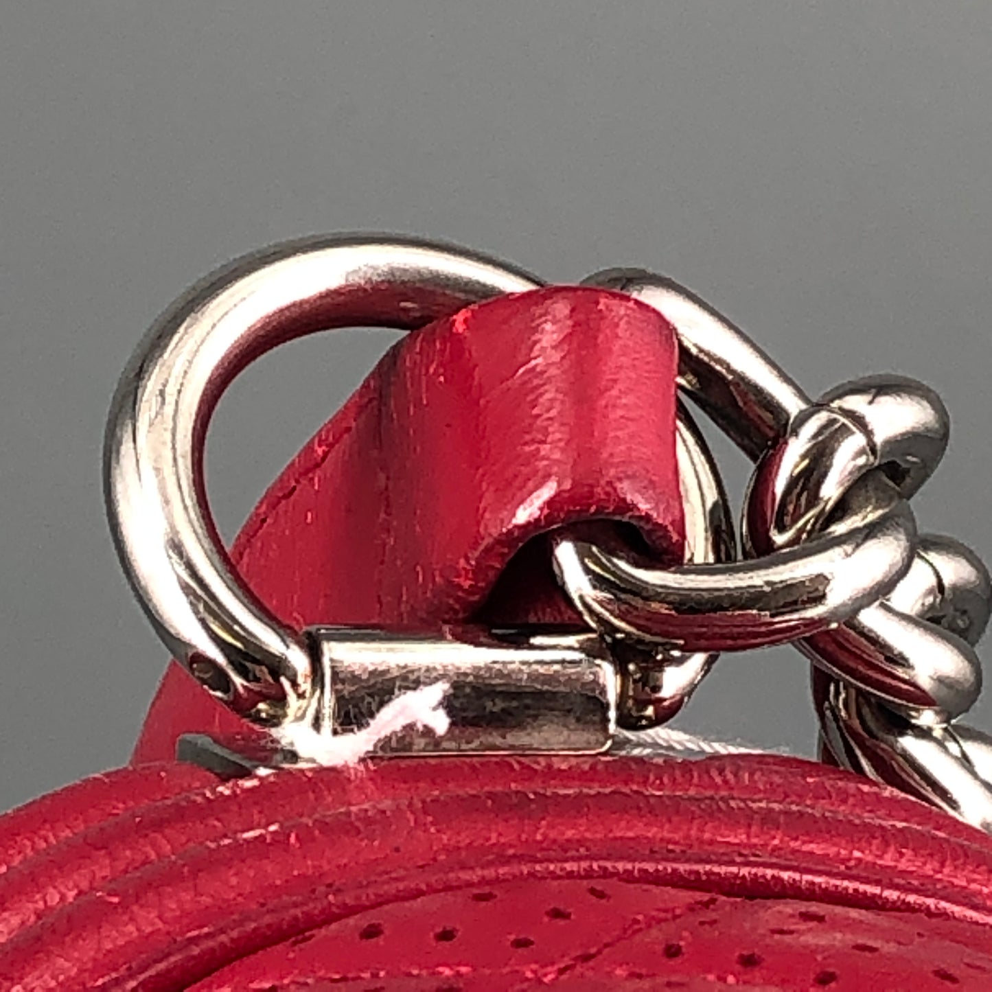 Chanel Boy Perforated Lambskin Quilted Shoulder Bag  Hot Pink
