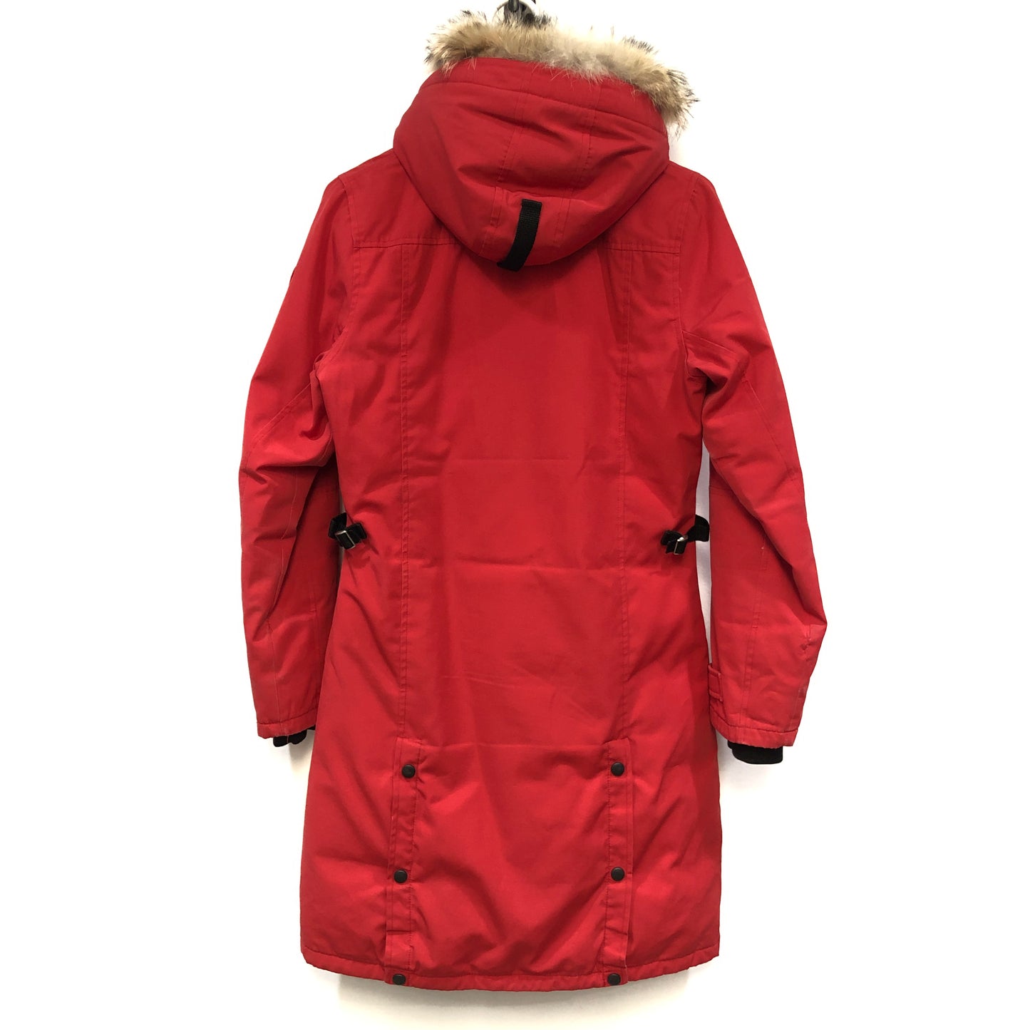 Canada Goose Red Fur Trim Hooded Parka Size XS
