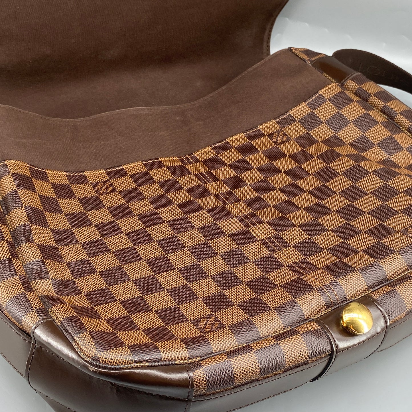 Louis Vuitton Brown Damier Ebene Canvas Messenger Shoulder Bag