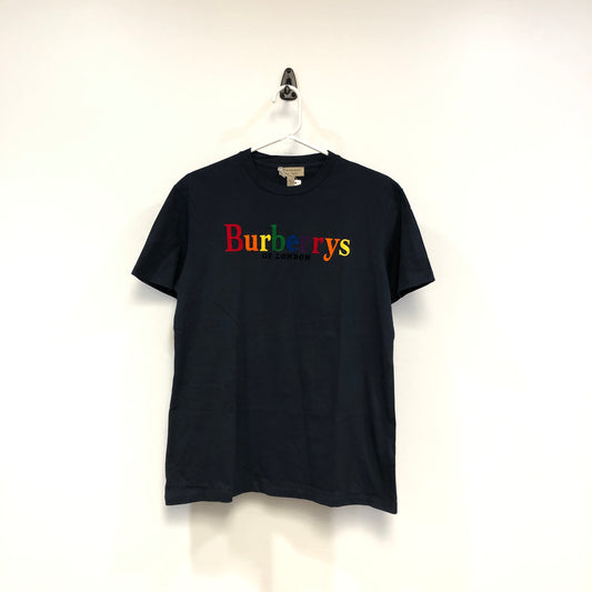 Burberry Navy Blue Crew Neck Short Sleeve T-shirt Size S