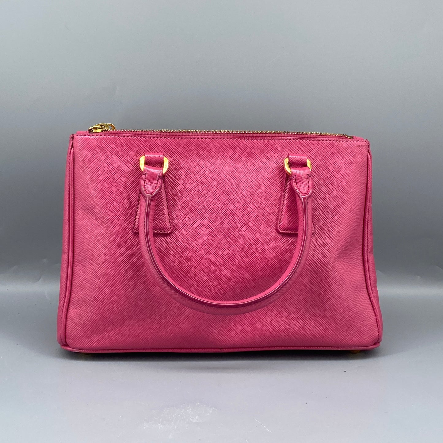 Prada Pink Saffiano Leather Galleria Handbag