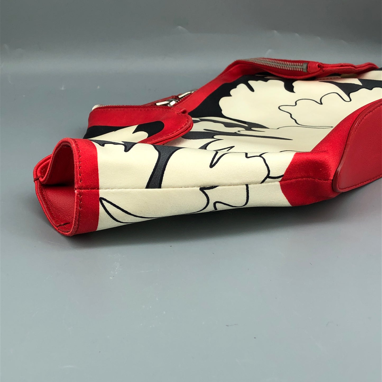 Alexander McQueen De Manta Clutch Red/Cream
