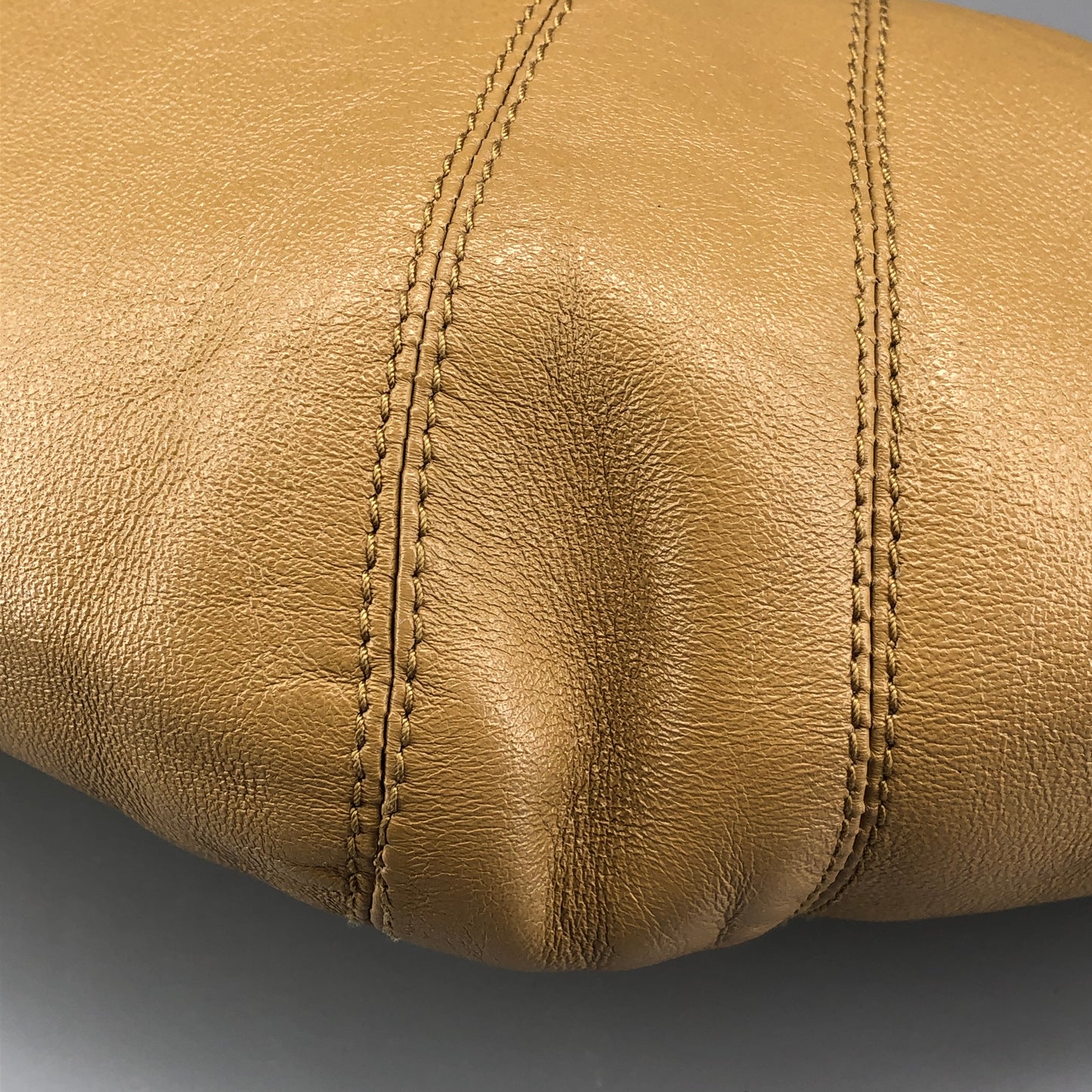 Lemaire Croissant Leather Shoulder Bag  Mustard Yellow