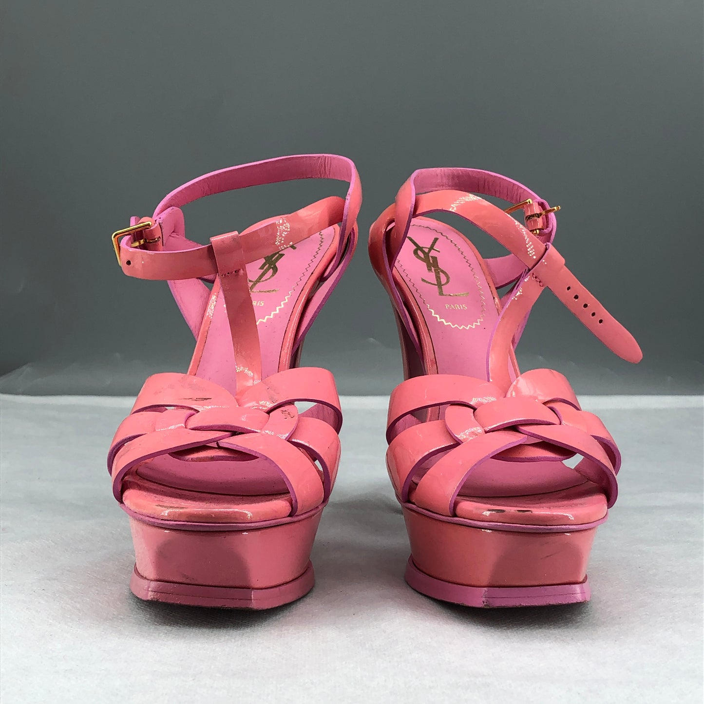 Saint Laurent Women's Platform Heels Size 35.5 Pink