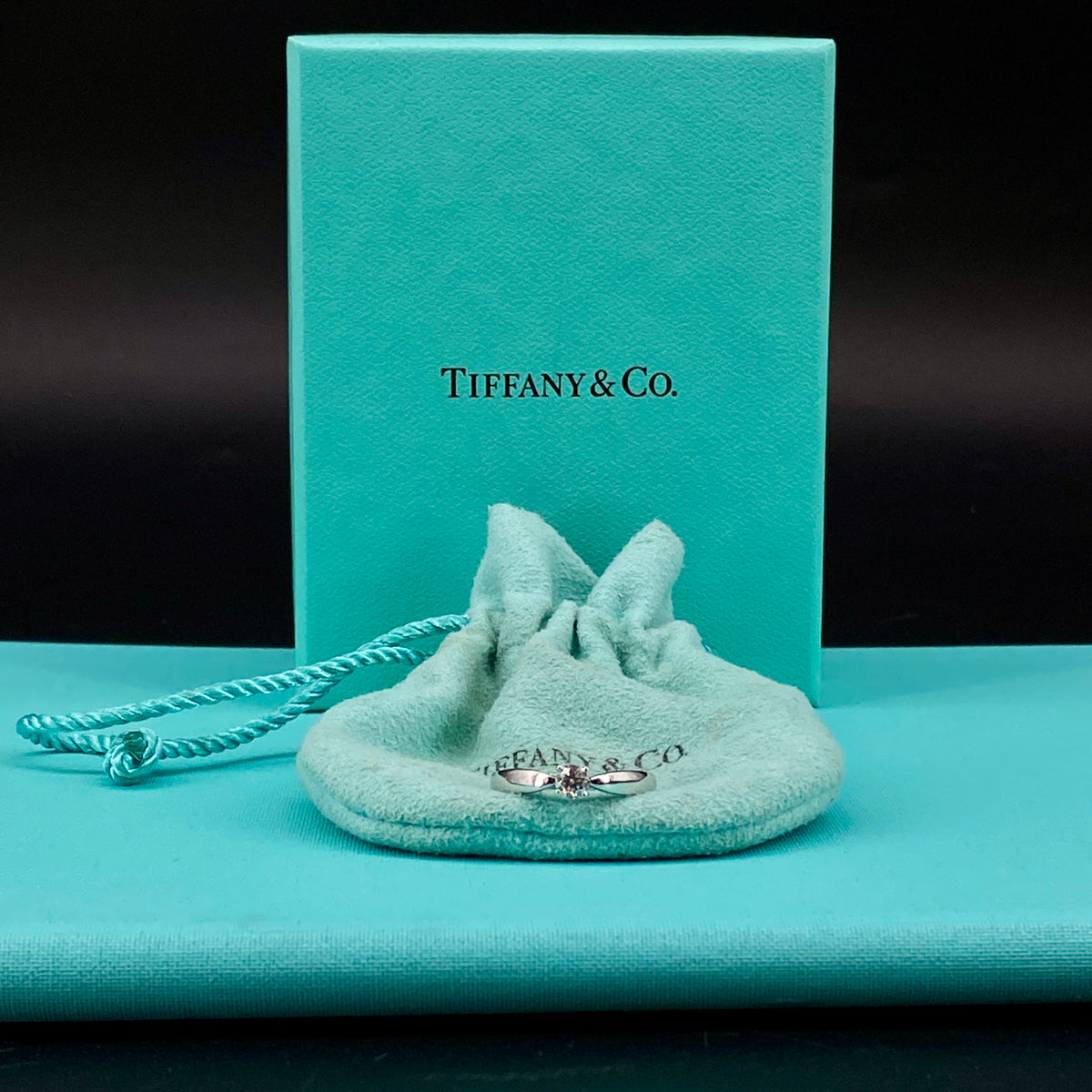 Tiffany & Co Pt950 Diamond Ring 51mm 0.21 Carat