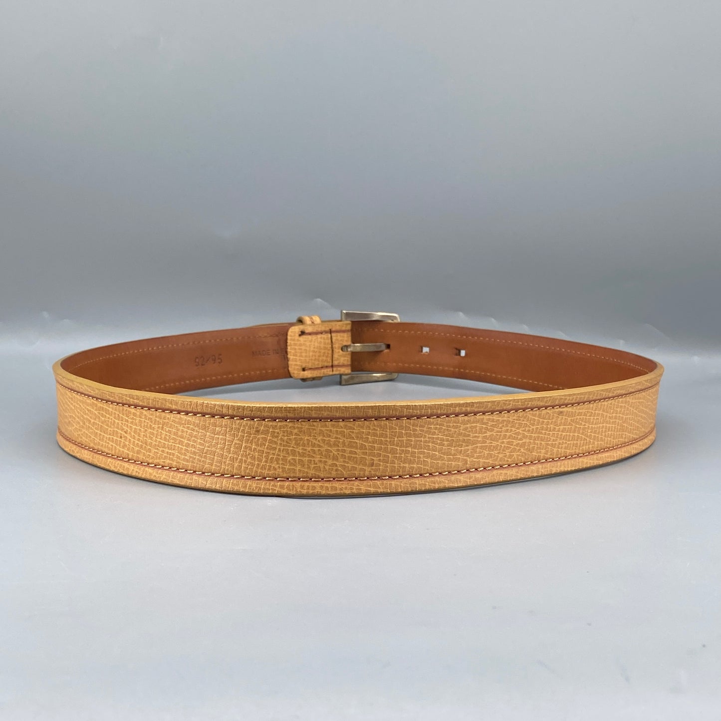 Loewe Tan Grained Leather Pin Buckle Belt 95cm