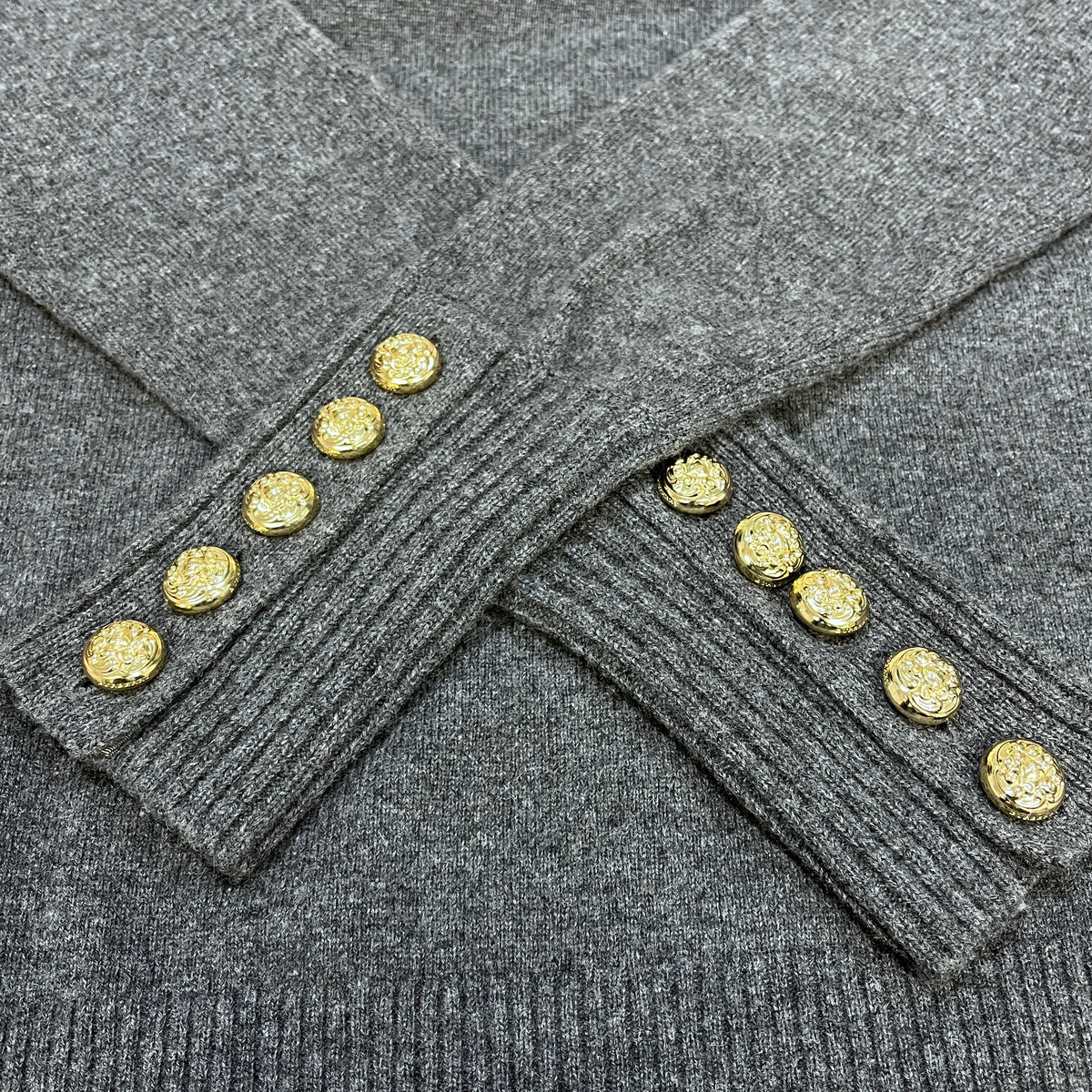 Burberry Grey Knit Sweater Size XS