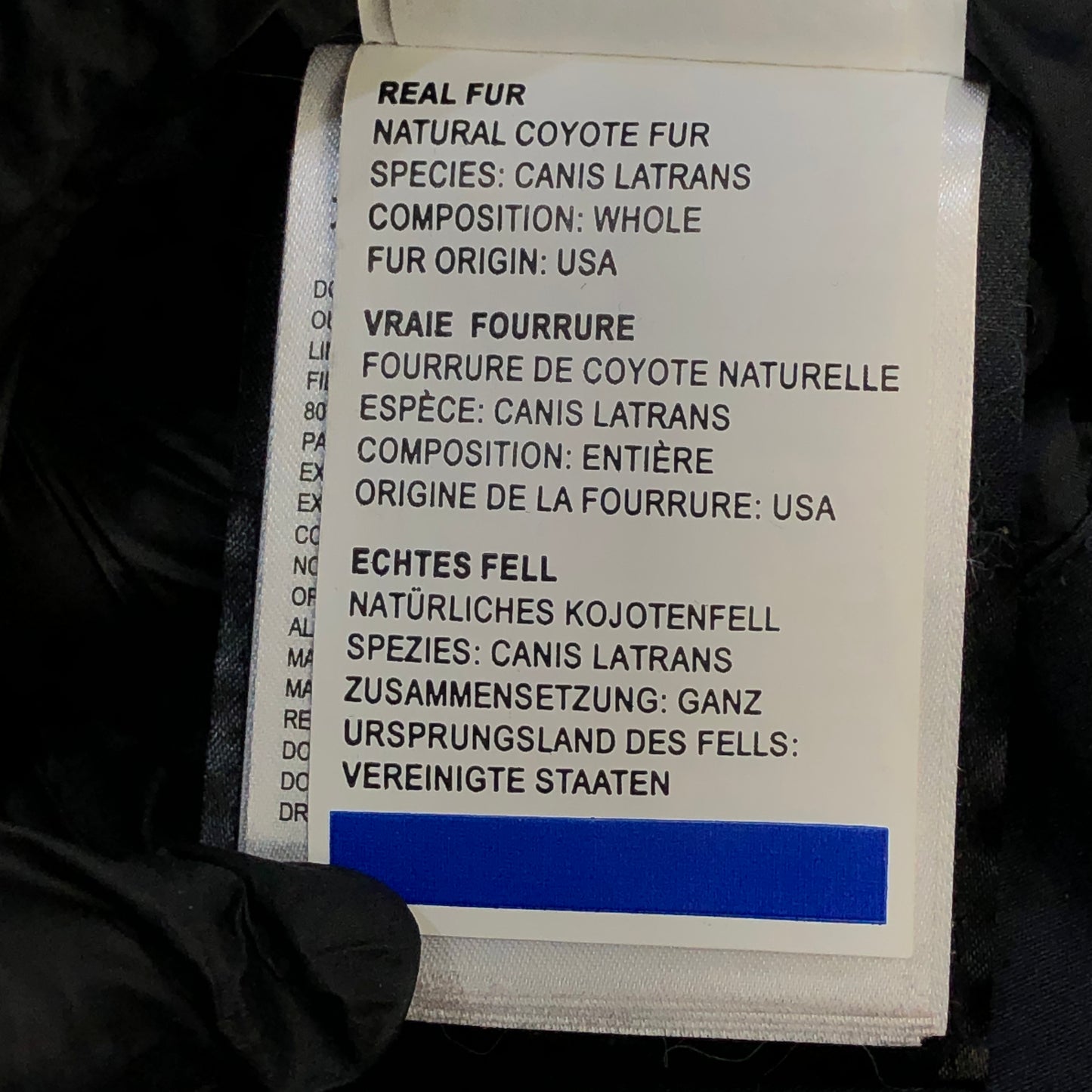 Canada Goose Black Fur‑Trim Hooded Parka Jacket Size S