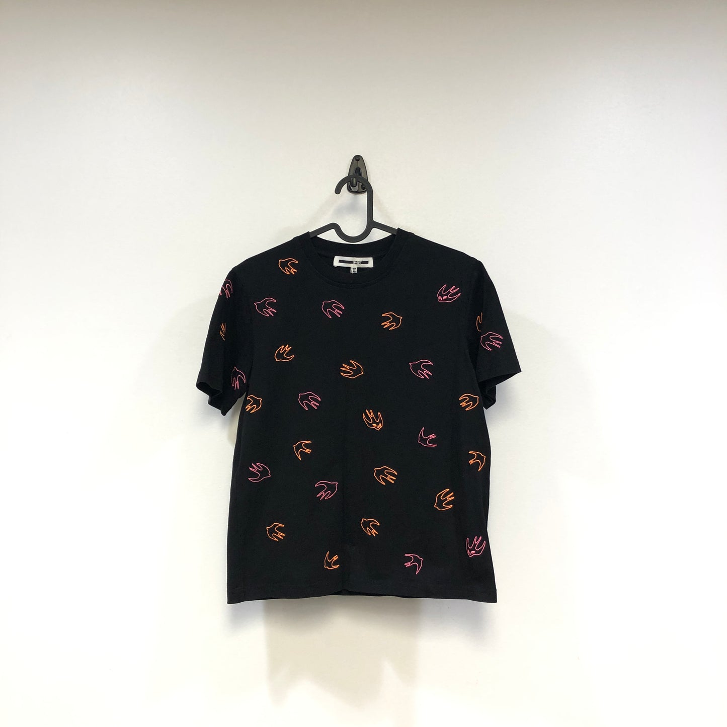 Alexander McQueen Black Printed Short Sleeve T-shirt Size S