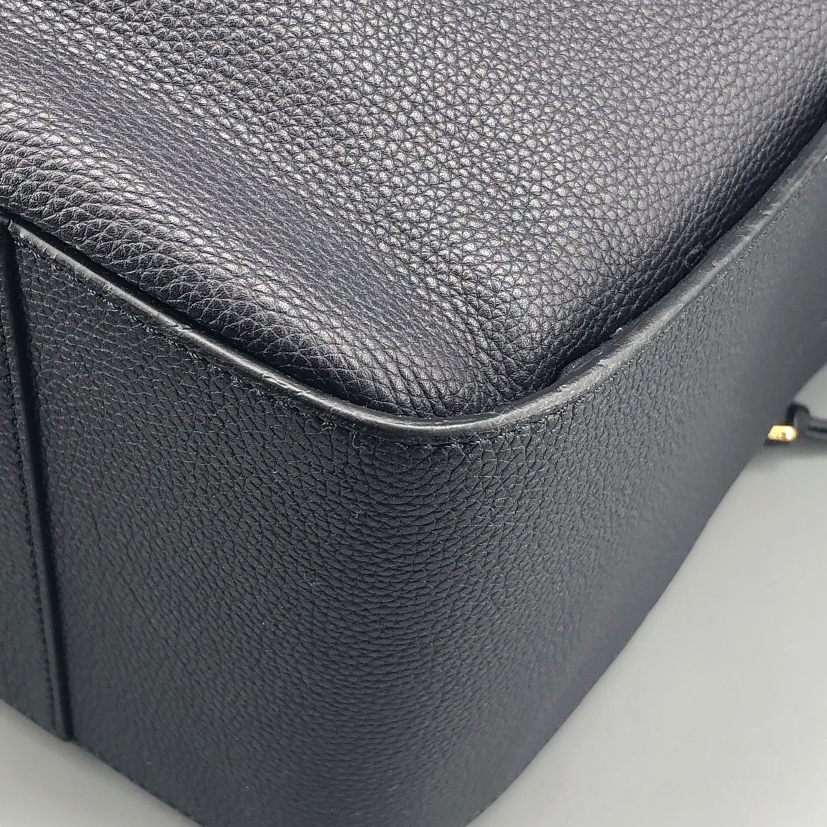 Loewe  Dark Blue Hammock Grained Leather Shoulder Bag